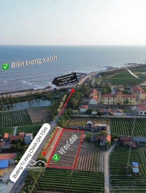 chính chủ bán lô đất biển, sẵn sổ đỏ, cạnh bãi tắm du lịch, kinh doanh đỉnh 1.3ty, dt 86m2