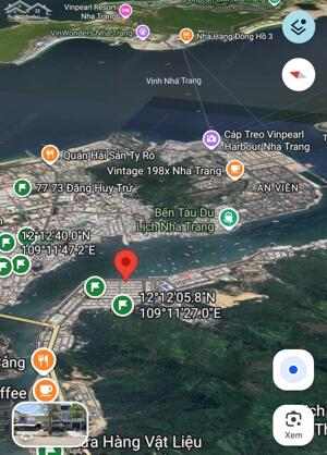 Bán đất mặt tiền Nguyễn Văn Linh,Hòn Rớ 1, Nha Trang Diện tích 70m2 ngang 5m Tuyến đường bờ kè kinh doanh ăn uống, hải sản sầm uất. Nằm gần dự án Sun group.