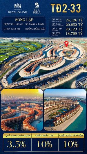 tđ2-33 viên kim cương của phân khu đảo thiên đường một căn siêu đẹp