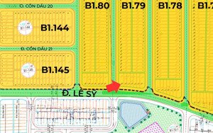 bán đất nền dự án lô góc khu cồn dầu 2 măt tiền lê sỹ 10m5 và chế viết tấn 7m5 giá 13ty5