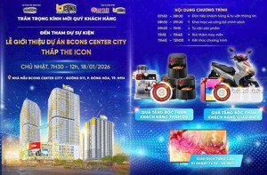 mở bán tháp the icon bcons center city | căn hộ 2pn - chỉ từ 3 tỷ | có nhà mẫu