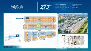 bán shophouse lakeview city mặt tiền song hành vị trí vàng, đầu tư sinh lời. giá 27,7 tỷ.