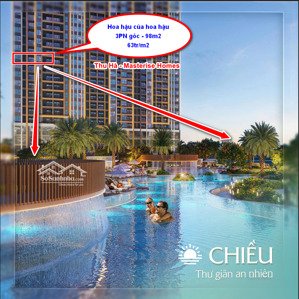 ngạc nhiên chưa-3pn đẹp nhất-ban công dài miên man-ôm trọn bể bơi-tầng trung-masteri era landmark