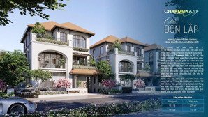 bán căn biệt thự đơn lập charmora city, hướng đông nam đối diện công viên, gần sát sông giá cđt