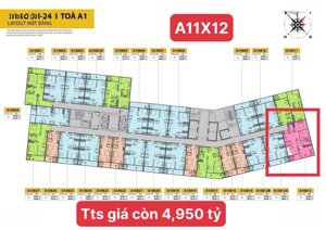 căn 3br giá thanh toán sớm chỉ 61tr/m2 rẻ nhất dự án cora tower