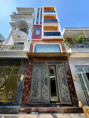 bán nhà mới đẹp 1/ lô tư, ngay chợ gò xoài lửng 2 lầu sân thượng có nội thất hẻm 6m thông 7,2tỷ tl