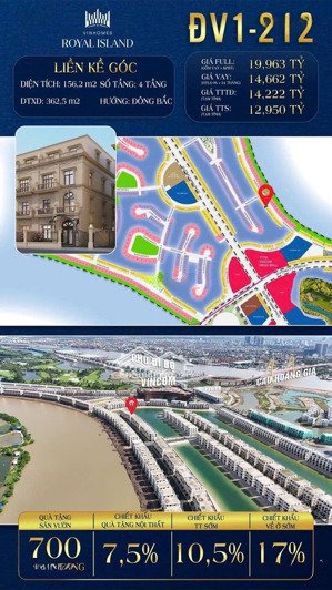 liền kề góc đv1-212 đảo vua giá vô cùng hấp dẫn cho khách hàng từ chủ đầu tư chào xuân bính ngọ