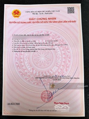 chính chủ nhờ bán đất hẻm ô tô nguyễn chích - vĩnh hòa - cách biển 1.3 km - giá bán 3.1 tỷ