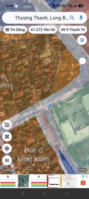 bán ước mơ: đất mặt đường ô tô tránh, kd 24/24, 64,5 m2, hướng đông nam, trung tâm tp hn