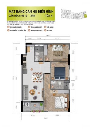căn 3pn a10712,4.564 tỷ thanh toán sớm, view pháo hoa,ban công đông nam mát mẻ,thông thoáng
