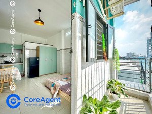 phòng trọ bancol thoáng mát/ full topping sát âu cơ - lạc long quân - thang máy - hầm xe - bảo vệ