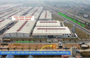 giá 1,8 tỷ - 100m2 đất 2 mặt tiền full thổ cư thẳng cổng nhà máy z127 cho thuê 15 - 20tr/tháng