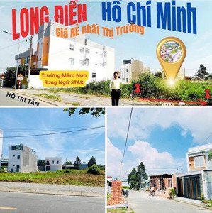 ccg 2 lô liền kề ngay tt long điền, br - vt cách kđt biển 1300ha 500m