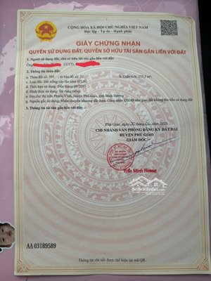 bán đất thị trấn phước vĩnh, 1tỷ350 275.5m2 siêu hot đường cần lỗ 6,8x40m đang lên 80m2 thổ cư