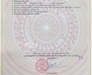 bán đất 350tr tại tân văn - lâm hà, 5x29m, 101m2 tc, đường betong 5m, view săn mây, sổ riêng