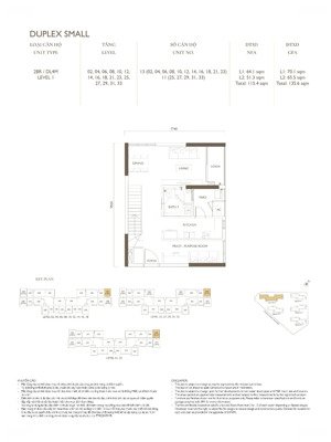 duplex 2 ngủ + 115m2 rẻ nhất lumi hà nội chỉ hơn 83 triệu/ m2 - thành penthouse 