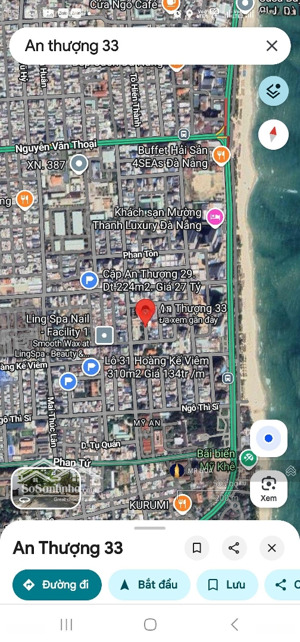 lô đất đường an thượng 33 khu phố tây sầm uất, ngũ hành sơn