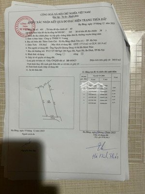 bán 358m2 thôn cánh chủ sát cnc hoà lạc giá chỉ có 15tr/1m2