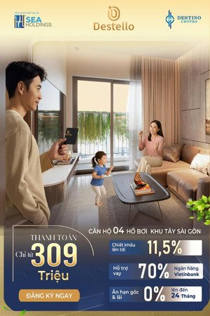 căn hộ destello nhận booking nhận ngay voucher 10tr + ưu đãi lên đến 11,5%