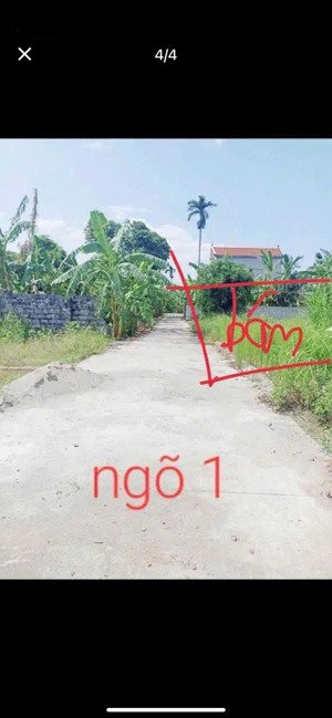 chỉ hơn 1 tỷ dt 76 m 5 mt mảnh đất ngõ ô tô tránh,ô ô tô vào đất khoái châu hưng yên lh:0964519986