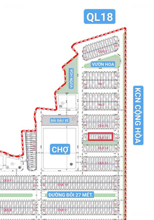 chính chủ gửi bán lô đất nền 2 mặt tiền dự án thành đông chí linh - chỉ 1 tỷ 7xx - lh : 