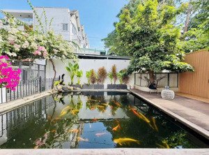 bán biệt thự sân vườn, hồ cá koi - 350m2 - 17.5x20m - 2 tầng - thạnh xuân 40, q12 - đường 8m