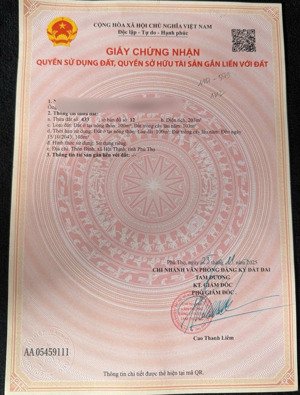 bán nhanh lô đất diện tích : 203m2 ( 7m30x29m - ont 100m )