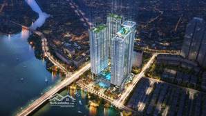 sunwah pearl - căn hộ 2pn view landmark 81 & cầu thủ thiêm 1
