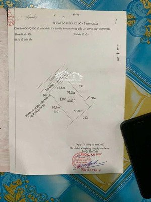 bán đất tại xã tân thành, thủ thừa, long an, giá cực chất 4,7 tỷ, diện tích 4947.7m2