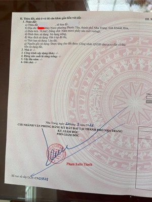 bán đất hẻm xe máy trung tâm nha trang dt: 66m2 giá: 2,4 tỷ