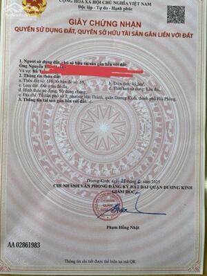 Bán đất Hải Thành 2 - Dương Kinh - Hải Phòng