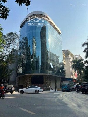 lô góc thái hà, nhận diện thương hiệu đỉnh 120m x 6 tầng, 1 hầm, thông sàn, thang máy, pccc, 100tr