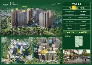 căn 1pn+ hiếm view công viên nội khu - giá tốt nhất tòa p2 imperia