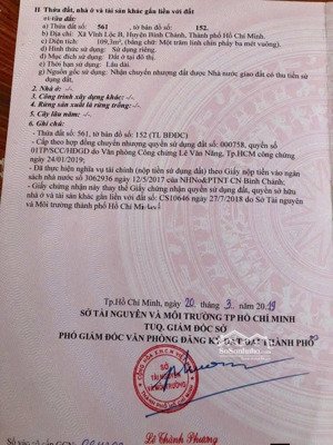 đất bán gấp 8x14m full thổ cư, 2/ đường cây cám vlb, bình chánh. sổ riêng, vay ngân hàng được