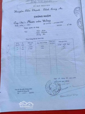 bán đất nền 18538m2 giá cực chất tại đường 819, tân lập, mộc hóa, long an