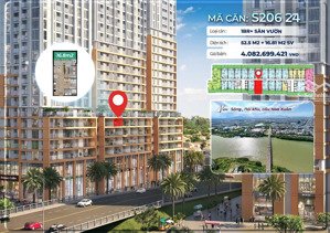 chỉ 970 triệu sở hữu ngay căn hộ sân vườn 70m2 view sông và cầu hoà xuân,lh em na hỗ trợ