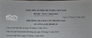 chuyển nhượng căn hộ thương mại tầng 2, hdmb, thanh toán 6tr6/tháng đến khi nhận nhà 2027