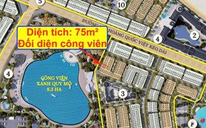 liền kề 75m² đối diện công viên bể bơi giá 16.4 tỷ. vị trí vip đẹp nhất noble tây thăng long