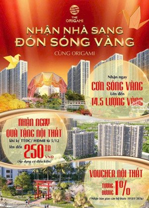 duy nhất căn hộ 2pn+ the origami vinhomes quận 9 giá all in chỉ 3,7 tỷ thanh toán giãn đến 480 ngày