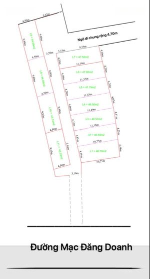 bán gấp đất 46,5m2 giá tốt tại đường 353, hưng đạo, dương kinh, hải phòng