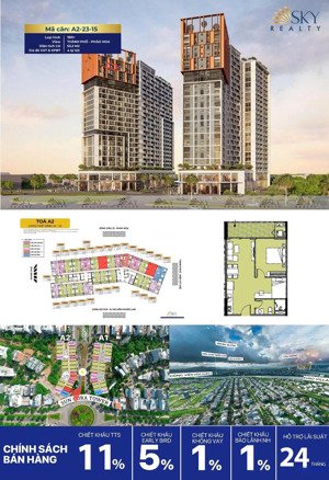 1pn+ sun cora tầng 23 view biển mỹ khê - giá tts 3.4 tỷ - tân nguyễn real 
