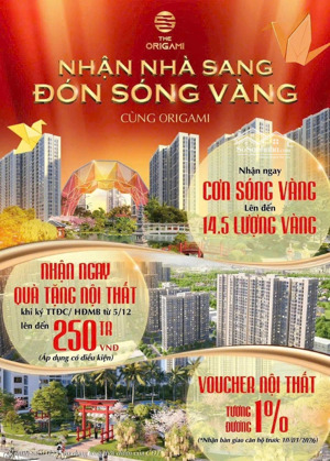 duy nhất căn hộ 2pn+the origami vinhomes quận 9 giá all in chỉ 3,7 tỷ thanh toán giãn đến 480 ngày
