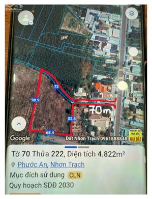 BÁN GẤP 5 LÔ ĐẤT VỊ TRÍ VÀNG NHƠN TRẠCH GIÁ RẺ – LH: O,,..865…895—43O