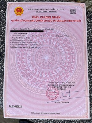 cần bán gấp lô đất trước tết lô đất ngang 6m8 sổ riêng full thổ