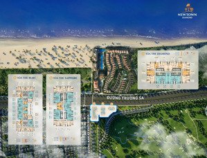 duy nhất căn 2 pn dự án newtown diamond chỉ 4.8 tỷ view sân golf bàn giao full nội thất-ht vay 70%