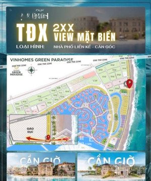 chính chủ bán 2 suất ngoại giao view biển tđx. 10 vàtđx. 238 vinhomes green paradies cần giờ