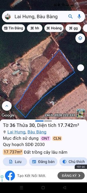 bán đất tại xã lai hưng, bàu bàng, bình dương, 31,9 tỷ, 17741 m2, đẹp, nhiều tiện ích