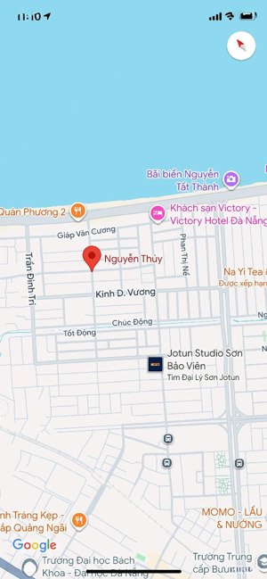 bán đất mặt tiền đường nguyễn thuý, đà nẵng. đường 7,5m vỉa hè 4m, gần biển, giá 6 tỷ 5 tl