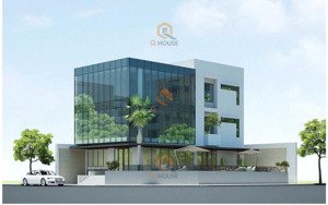 văn phòng "căn góc" đường lớn gần trần não với 230m2 sàn sử dụng, thang máy, 60 triệu/tháng