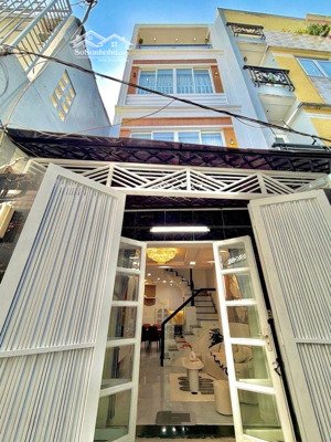 hẻm thông phan văn trị p.11 bình thạnh - 30m ra mặt tiền - 4 tầng btct 5pn mới đẹp